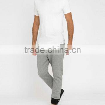 95% Cotton 5% Spandex Two Tones Loose Joggers photo-4