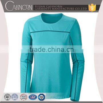 Fancy Soft Design Long Sleeve Woman T-shirt With Flatlock photo-2