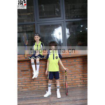 Vietnam Kids Clothing Polo Shirt 100% Cotton High School Uniform Designs