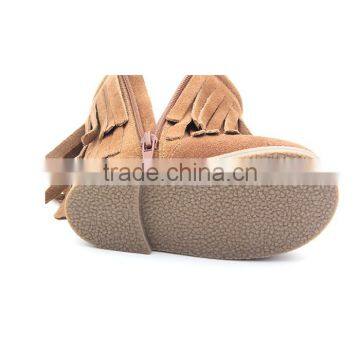 Wholesale Girls Moccasins Boots Hard Sole Baby Boy Boots photo-6