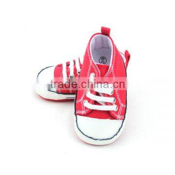 Baby Boys Girls Soft Soled Lacing Crib shoe genuine leather