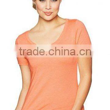 Next Level Apparel Ladies' Tri-Blend Scoop Tee - made from pre-shrunk 50% polyester, 25% cotton and 25% rayon.