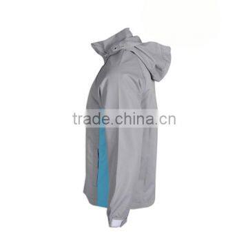 ISO 9001 Warm Custom Waterproof Windbreaker Sliver Jacket photo-4