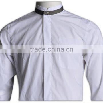 BSCI/SA8000 Executive Solid Men Fashion Shirt Stand Collar Color Men Shirt photo-6