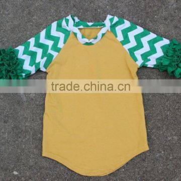 Pernickety Boutique Baby Girl Raglan Shirt Ruffle Long and the 3/4 Sleeve Wholesale 2016 Winter Shirt Children Girls Top photo-6