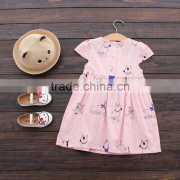 Wholesale Summer Cotton Printing Baby Girl Shirt Dress photo-4