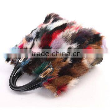Factory Directly Supply Luxury Fashion Ladies Handbags Real Fox Fur Bag photo-2