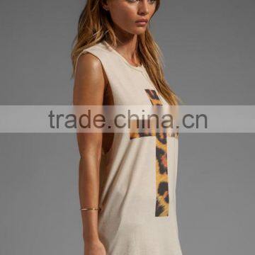 Leopard Print Tank Top no Bra photo-2