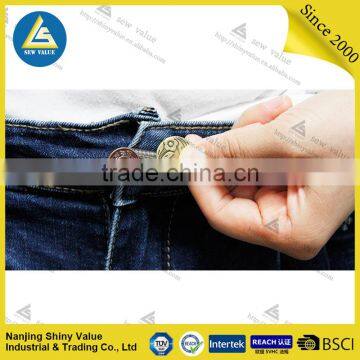 Removable Metal Denim Jeans Extenders With Elastic in the Spring to Make Higher Tension photo-6