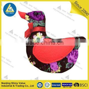 Decorative Black&white Duck Shape Pin Cushions With Yellow Wings for Sewing Work photo-2