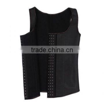 Men Sport Latex Waist Training Cincher Body Shaper Basque Halter Corset Ann Slim photo-6