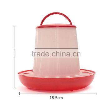 Hot Sale Plastic 169.518.5cm 1.5kg White+Red Plastic Feeder Baby Chicken Chicks Hen Poultry Feeder Lid Handle photo-5