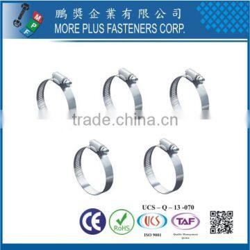 Taiwan stainless steel Oval-shaped Round Vacuum Type Safety Schlauchklemmen Hose Clamp