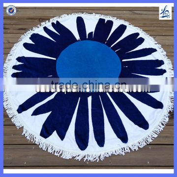 Premium XL Round Beach Towel with Tassels