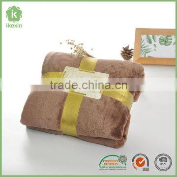 High Density King Size Home Textile Flannel Fleece Blanket