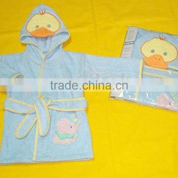 Cute Children Bathrobe With Cartoon
