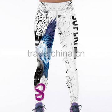 Women's Ptints Wide Waistband Stretch Fitness Exercise Yoga Legging