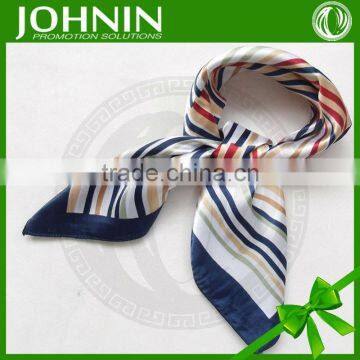 Latest Comfortable Digital Print Colorful JOHNIN Brand Square Silk Satin Scarves photo-2