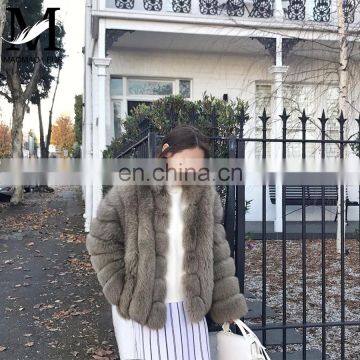 New Design Ladies Winter Fox Fur Coat Fashion Beautiful Wholesale Custom Fox Fur Transformer Coat photo-5