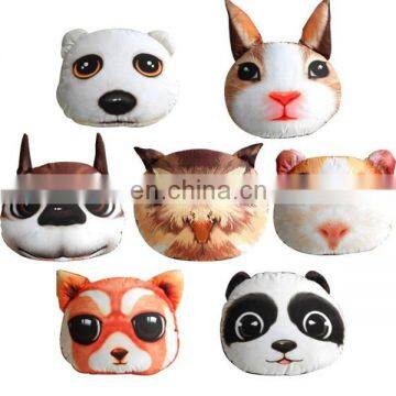 Various cheap 3d printing cushion promotional cartoon decorative home sofa soft plush animal shaped pillow