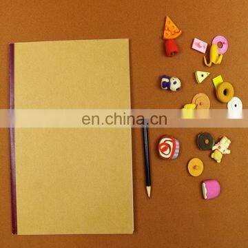 Professional hot sale custom cheap kraft paper softcover notebook/agenda with line