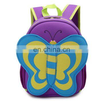 cheap neopprene fabric cute animal school kids backpack