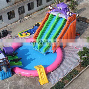 Commercial Inflatable Water Park 2 in 1 Big Party Used Swimming Pool Slide photo-5