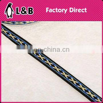 Elastic Flower Trimmings 1.3cm Ribbon Embroidered Trims Jacquard Ribbon Trim photo-3