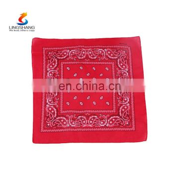 Lingshang custom printed handkerchiefs custom bandanas paisley bandana