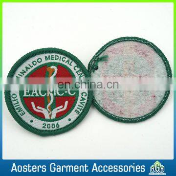 Custom Round Designs Woven Badge for Clothing photo-4