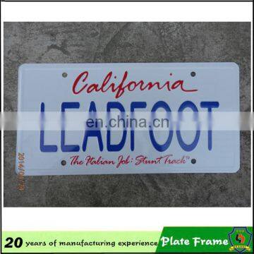 Hottest! High quality Embossed Car number plate,factory price wholesale car license plate frameHH-licence plate-17