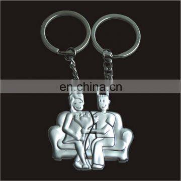 airplane model the lovers presents metal/zinc alloy key chain