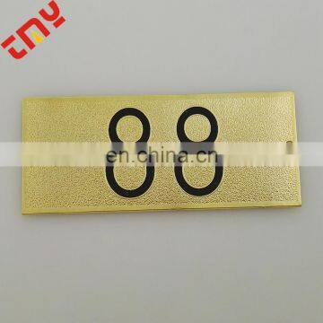 Wholesale Colorful Printing Brand Logo Metal Tag For Bags And Clothes