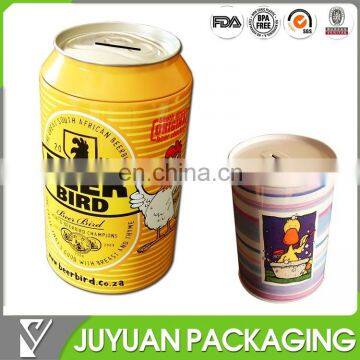 tin coin can money box ,tin money pot for sale