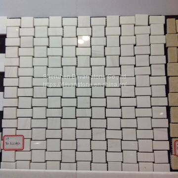 Dolomite Marble Mosaic Bathroom Floor Mosaic photo-5
