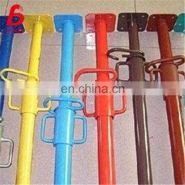 scaffolding construction painted surface prop jack adjustable