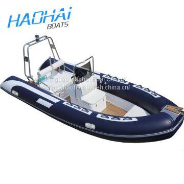 15.7 ft Rigid Hull Inflatable Boat Fiberglass Rib 480 for Sale Inflatable Rib Tender photo-3