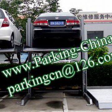China Car Lifts, Parking Lift, Car Elevator, 2 Columns 2 Floors Stacker Car Lift Family Double Parking photo-5