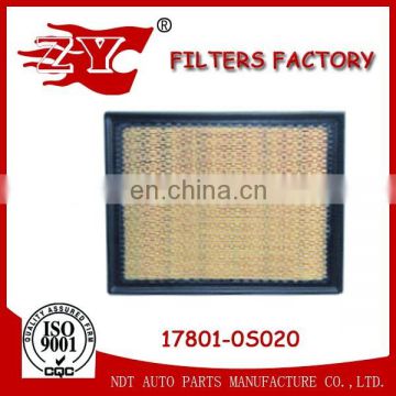 car air filter used for toyota tundra OEM NO.17801-0S020