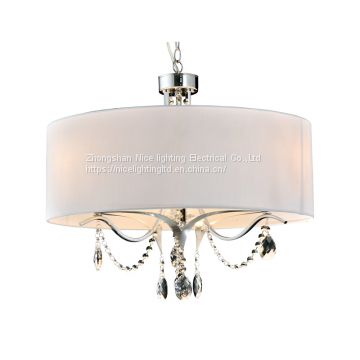 Modern Classic Simple Cloth Cover Crystal Decoration Chandelier Nc1244p-3b