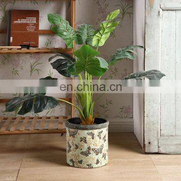 Wholesale home balcony decor antique relief design large outdoor flower pots ceramic for living room