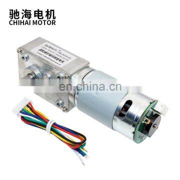 Chihai Motor CHW-GW4058-555 ABHL Hith Torque Max 95w DC 24V dc Worm Gear Motor With Encoder for Parking Lock