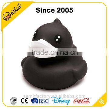 Gifts to children novelty mini black rubber duck toy