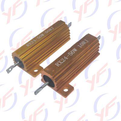 YINGFAN Golden Aluminum Shell 50W High Power Fixed Resistor for Load photo-2