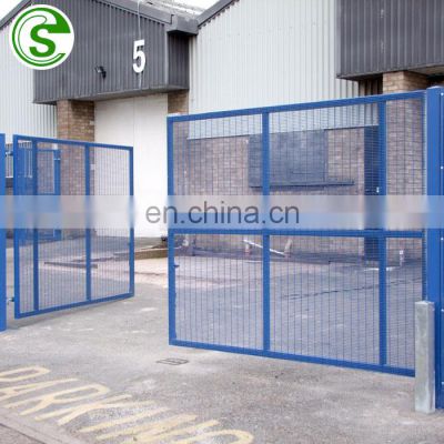 Anti-theft climb resistant dense iron mesh fence 358 security fence double gate