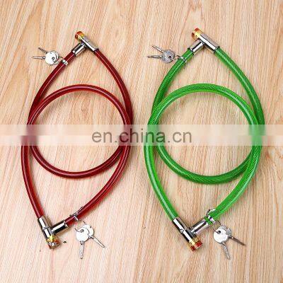 Chain Bicycle Accessories Lock Bicycle Lock Key For Electric Car Anti Theft Cross Tooth Steel Wire photo-3