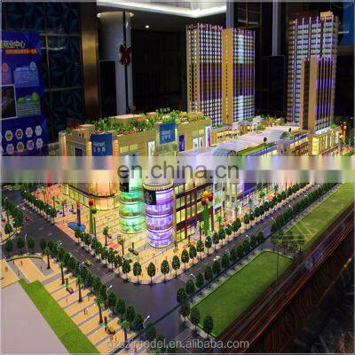 Commercial building models with shopping mall scale model, Miniature scale model maker