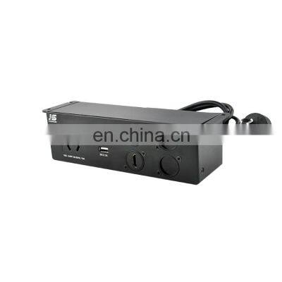 Under Desk Av Cable Manager Mount Media Socket Box for Desk photo-2