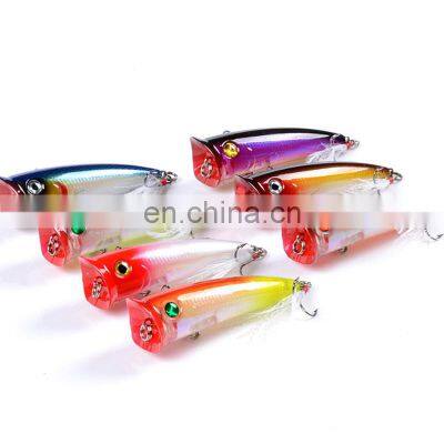7.8cm 10.5g Factory Wholesale Topwater Popper Bait Colorful Paint Hard Fish Lure Fishing Lure Making Supplies photo-4
