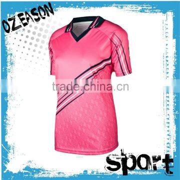 Best cricket team jersey design new model pink cricket jersey sports jersey for woman